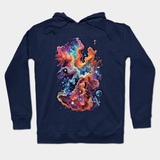 Cosmic Ballet: Nebula's Elegance in Pillars of Creation - cosmic Hoodie